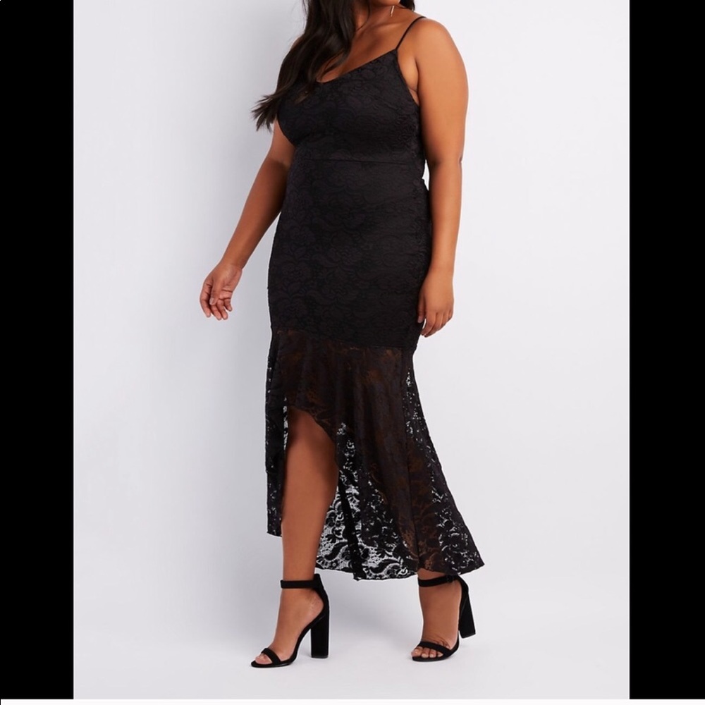 Black lace dress